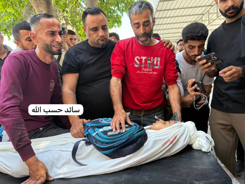Gaza sources: Eight-year-old Jad Youssef Suleiman was killed while on his way to school in the…